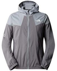The North Face - Veste VESTE WIND TRACK GRISE - SMOKED PEARL-MONUMENT GREY - L - Lyst