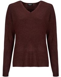 ONLY - Pull Onlcamilla V-Neck L/S Pullover Knt - Lyst