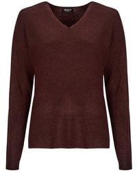 ONLY - Trui Onlcamilla V-Neck L/S Pullover Knt - Lyst