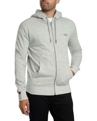 Superdry - Sweat-shirt Sweat à capuche zippé avec logo essentiel - Lyst