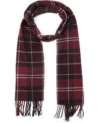 Barbour - Echarpe Foulard Tartan Galingale Bordeaux - Lyst
