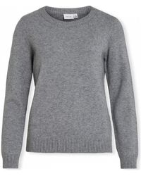 Vila - Pull Noos Ril O-Neck L/S - Lyst
