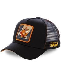 Capslab - Casquette Casquette trucker Looney Tunes Sam le pirate noir - Lyst