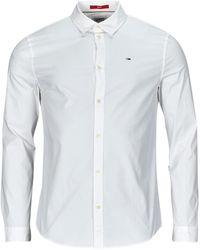 Tommy Hilfiger - Chemise À Manches Longues Extensible Du Drapeau D'Origine - Lyst