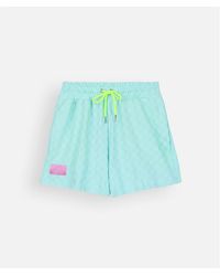 Oxbow - Bikini Terry Handdoek Jacquard Volley Kort Bely - Lyst