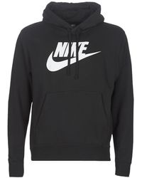 Nike - M NSW CLUB HOODIE PO BB GX hommes Sweat-shirt en Noir - Lyst