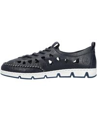Rieker - Baskets Basses Mocassin Cuir Massa - Lyst