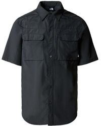 The North Face - Chemise NF0A4T19 M SS SEQUOIA-0C5 ASPHALT - Lyst