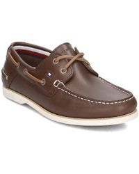 Marron Boatshoe Hommes Chaussures En Classic Leather v0wNm8n