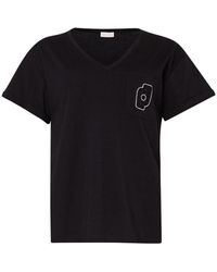 Liu Jo - T-shirt T-shirt avec poche poitrine et strass - Lyst