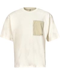 Converse - T-shirt WORDMARK OVERSIZED KNIT TOP TEE EGRET - Lyst