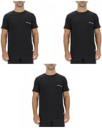 Pierre Cardin - T-shirt Lot de 3 T-shirts en coton uni col rond imprimé poitrine - Lyst