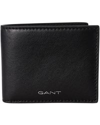 GANT - Porte-monnaie Portefeuille à deux volets en cuir - Lyst