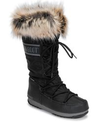 Moon Boot Icon Snow Boots in het Blauw Dames Schoenen voor voor Laarzen 