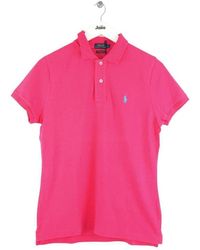 Ralph Lauren - T-shirt Polo en coton rose - Lyst