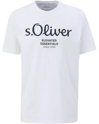 S.oliver - T-shirt T-shirt Paquet de 1 Logo T-Shirt - Lyst