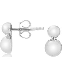 Brillaxis - Boucles oreilles Boucles d'oreilles Brilllaxis boules argent 4 et 6mm - Lyst