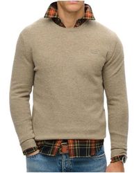 Superdry - Pull Essential Slim Fit Crew Jumper - Lyst