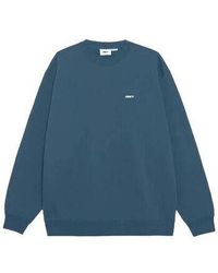 Obey - Sweat-shirt Pull Bold Box Fit Premium Cornet Blue - Lyst