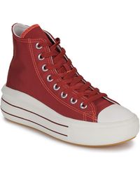 Converse - Hoge Sneakers Chuck Taylor All Star Move Platform Retro Sport - Lyst