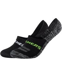 Skechers - Socks 2Ppk Mesh Ventilation Footies Socks - Lyst