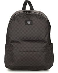 Vans - Zaino a scacchi nero per donne - Lyst