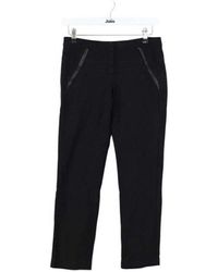 Maje - Pantalon Pantalon droit en coton noir - Lyst