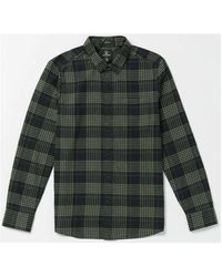 Volcom - Chemise Camisa Caden Plaid - Black - Lyst