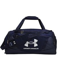 Under Armour - Grand Sac De Sport Undeniable 5.0 Midnight Marine Midnight Marine Metallique Argent - Lyst