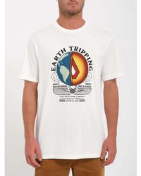 Volcom - T-shirt Camiseta Section Farm To Yarn - Off White - Lyst