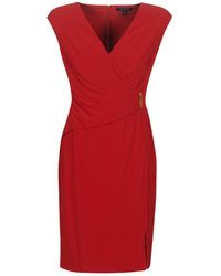 Lauren by Ralph Lauren Korte Jurk Alphonse - Rood