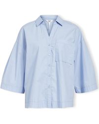Object - Blouses Demi Shirt 3/4 - Brunnera Blue - Lyst