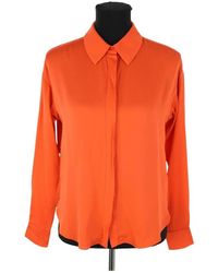 Diane von Furstenberg - Blouses Blouse en soie orange - Lyst