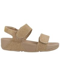 Fitflop - Sandales SANDALE LULU ADJ SHIMMERLUX BEIGE - Lyst