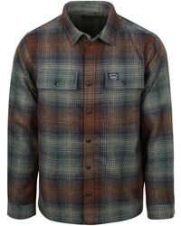 Superdry - Sweat-shirt Overshirt Miller Wool Blend Ombre Multicolour - Lyst