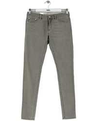 MICHAEL Michael Kors - Jeans Jean slim en coton gris - Lyst