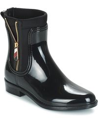 MATERIAL MIX RAIN BOOT femmes Bottes en Noir MATERIAL MIX RAIN BOOT femmes Bottes en Noir
