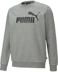 PUMA - Sweat À Col Rond Essentials Big Logo - Lyst