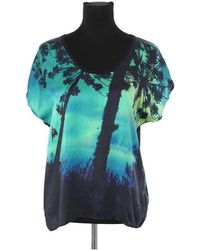 Barbara Bui - Blouses T-shirt en soie noir - Lyst