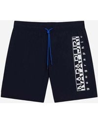 Napapijri - Maillots de bain Short de bain Box - bleu marine - Lyst