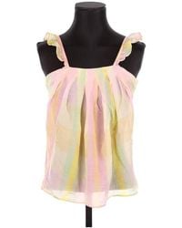 Tara Jarmon - Blouses Top sans manche en coton - Lyst