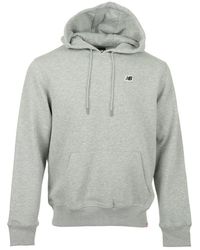 New Balance Sweater Sml Logo Hoodie - Grijs