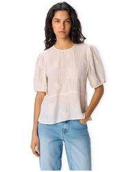 Object - Blouses Top Zelma - White Sand - Lyst