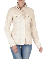 GANT Windjack Cotton Linen 4pkt Jacket - Naturel