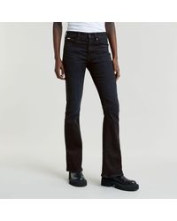 G-Star - Jeans D21290-A634 G730 - 3301 FLARE-WORN IN BLACK VORTEX - Lyst