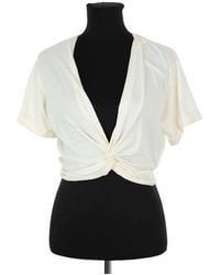 Ba&sh - Blouses Top en coton écru - Lyst