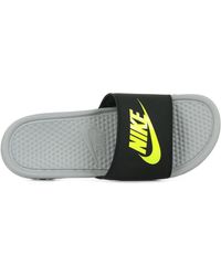claquette nike jaune