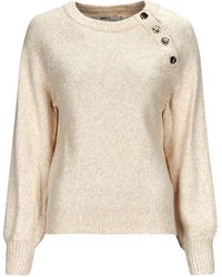 ONLY - Trui Onlemma Ls Button Oneck Knt - Lyst
