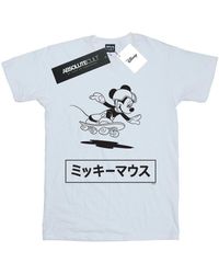 Disney - T-shirt Mickey Mouse Skating - Lyst