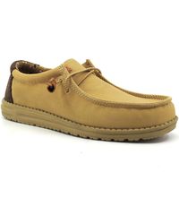 HeyDude - Chaussures Wally Sneaker Vela Uomo Tan Beige 40165-265 - Lyst
